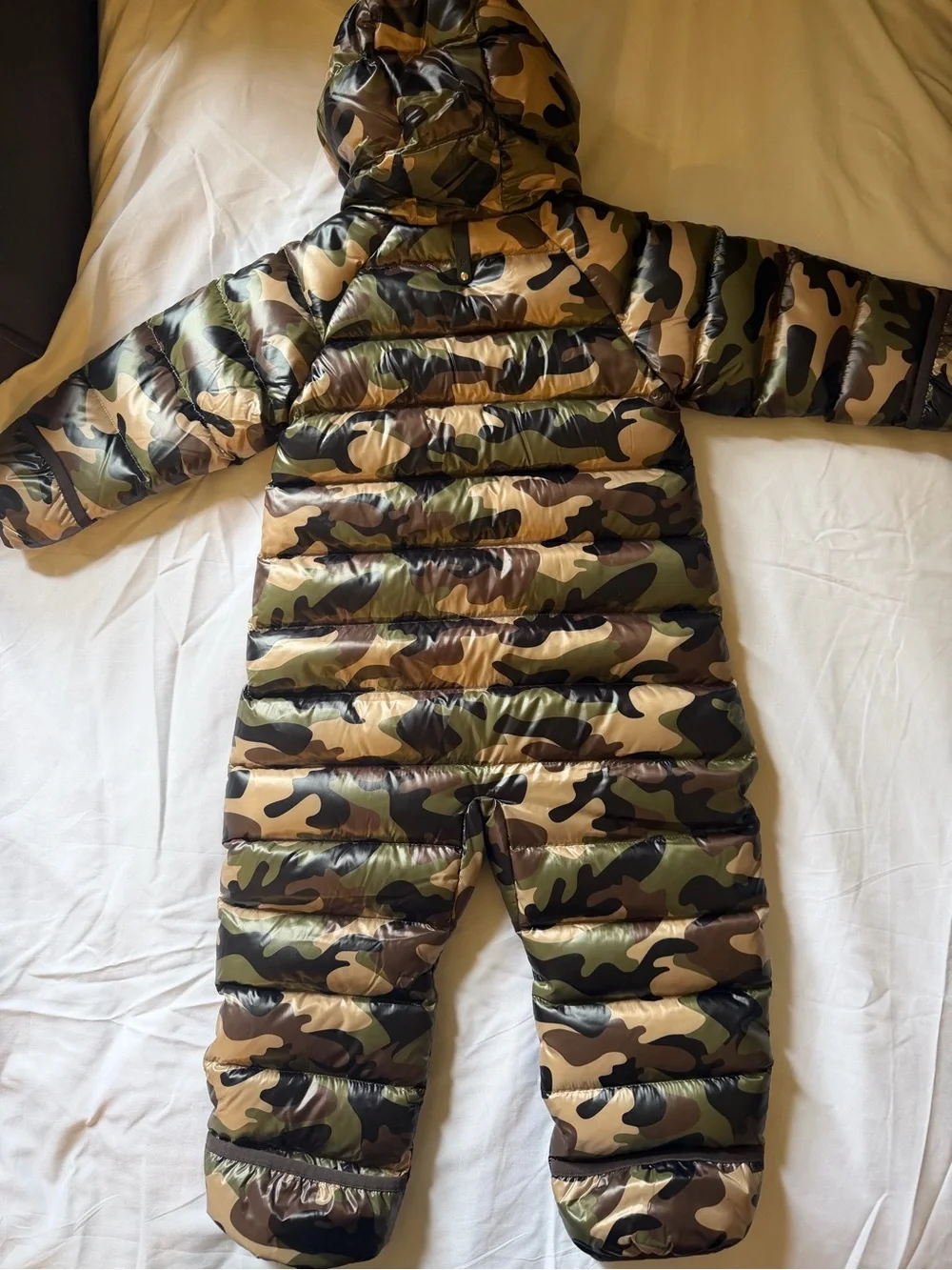 Mackage Kids Camo Puffer Snowsuit - Green/Brown